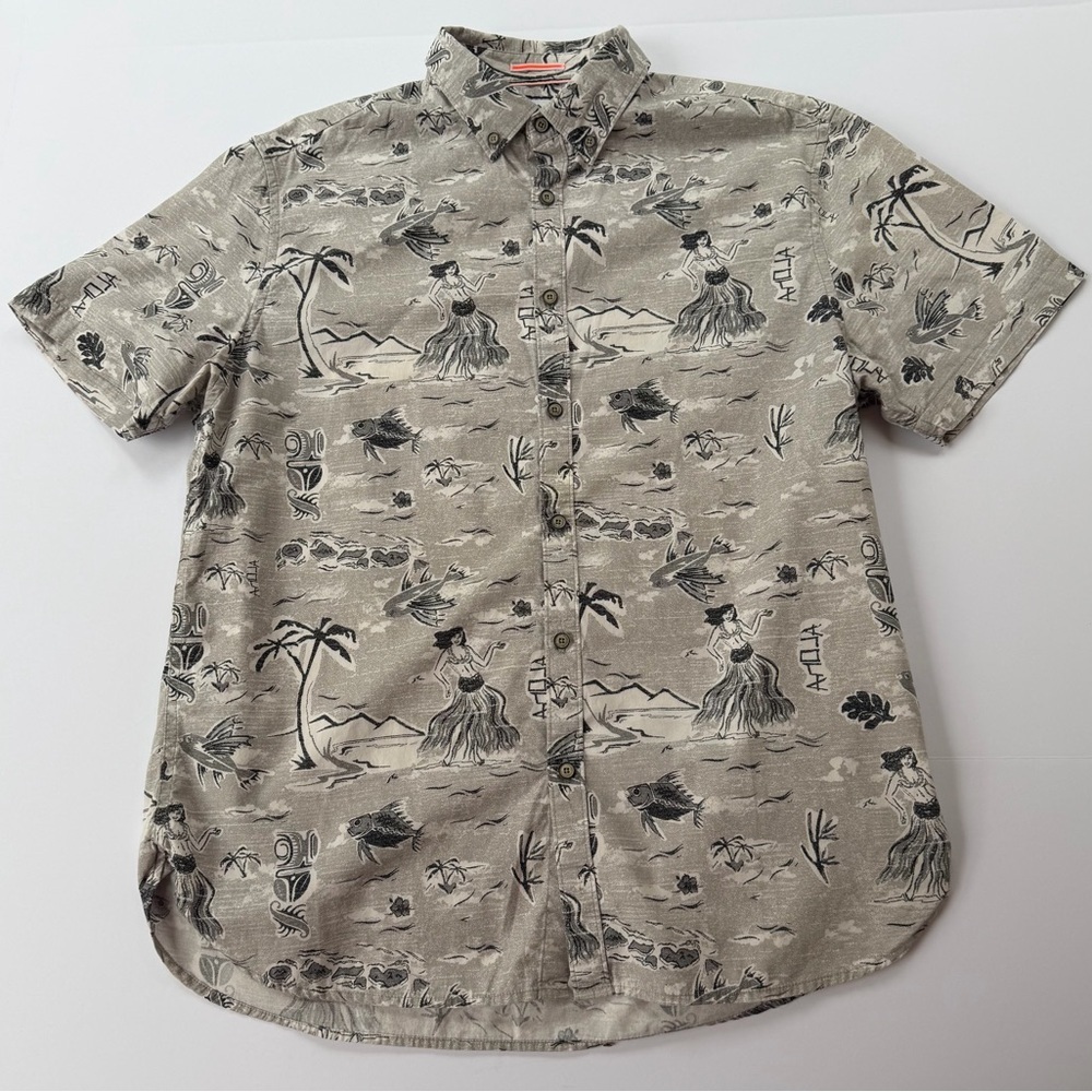 Men’s Denim & Flower Ricky Singh Short Sleeve Shirt Size Large​​